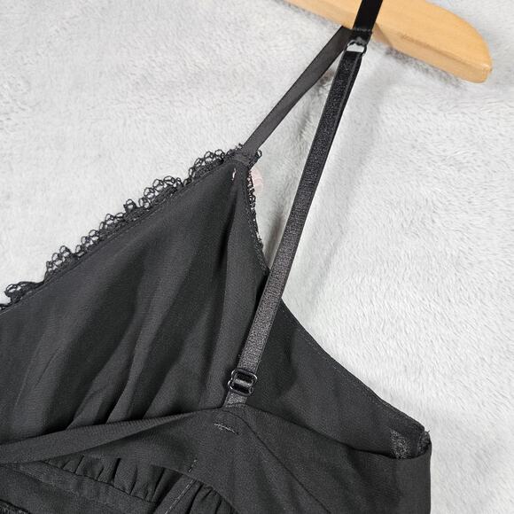 Betsey Johnson Intimates Babydoll Women M Chemise Lingerie Bows Sheer Whimsigoth - Picture 10 of 12